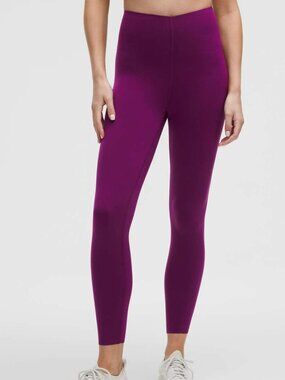 Lululemon Chilled Grape Purple Glow Up HR 25" Leggings Size 8 NWT